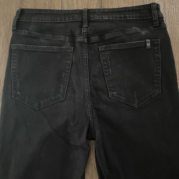 Joe’s Jeans High Rise Distressed Skinny Jeans. Ragged Hem. Black Size 28. - Picture 5 of 8